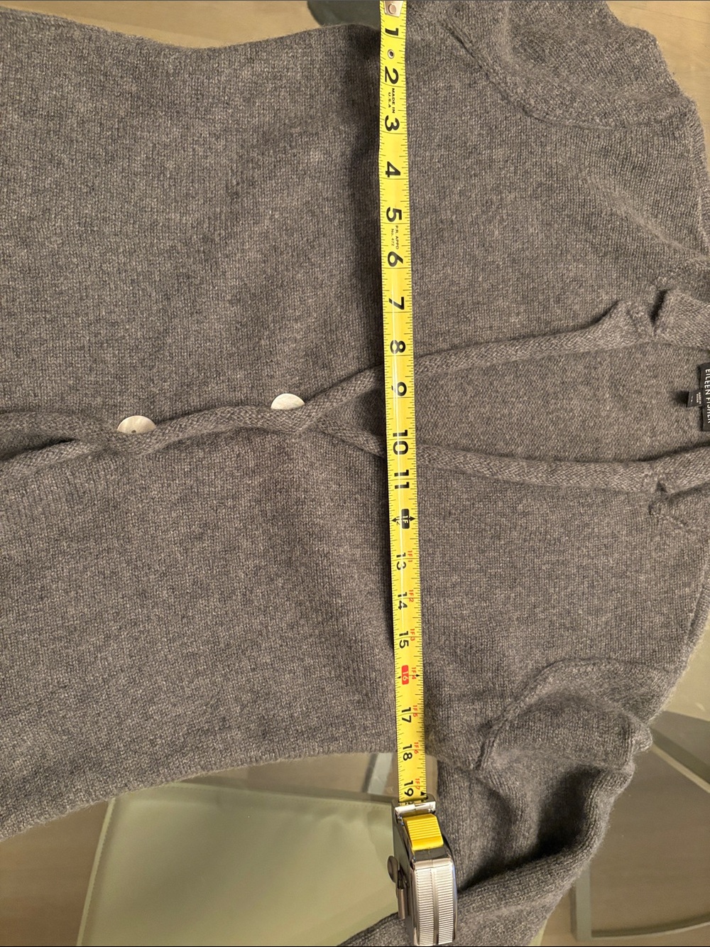 Eileen Fisher cashmere Gray Cardigan sweater - Picture 8 of 10